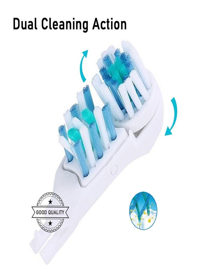 Othanary Sensitive Replacement Toothbrush Heads Compatible with Oral-B Cross Action Power 3733 4732,Rotating Powerhead and Crisscross Bristles (12 Pack-White) - Image 3